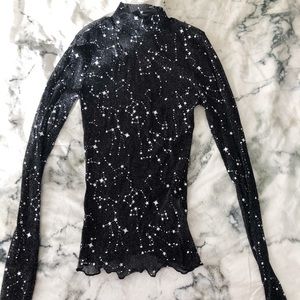 Princess Polly Star Mesh Top